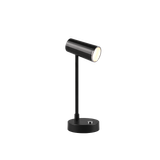 Lenny LED table lamp black rechargeable