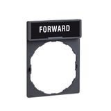 legend holder 30 x 40 mm with legend 8 x 27 mm with marking FORWARD