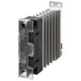 Solid-state relay, 1 phase, 27A, 24-240 VAC, with heat sink, DIN rail