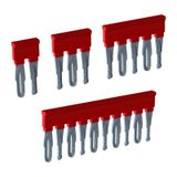 Cross-connection EFB, 2-poles, red color, for 6mm2 push-in terminals