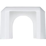 Duct entry (15 mm), polar white, surface-mounted