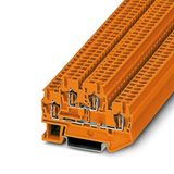 Double-level spring-cage terminal block