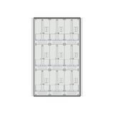 Meter box insert 3-rows, 9 meter boards / 24 Modul heights