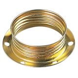 Shade-holder ring for E14 brass lamphld