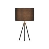 FENDA E27 table lamp base, matt black, without shade