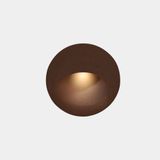 Recessed wall lighting IP66 Bat Round Oval LED 2.2W 3000K Brown 24lm