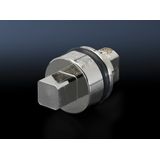 SZ Lock insert, version A, Die-cast zinc, 7 mm square, L: 27 mm