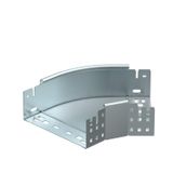 RBM 45 820 FS  Bend 45°, Magic 85, horizontal, with quick coupling, 85x200, Steel, St, strip galvanized, DIN EN 10346