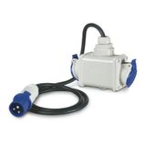 2-WAY ADAPTOR 3P+N+E 16A IP44 W/CABLE