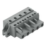 1-conductor female connector CAGE CLAMP® 2.5 mm² gray