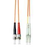 FO Patchcord Duplex LC / ST,50/125æm OM2, LS0H-3, orange, 5m