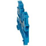 Terminal block Viking 3 - screw -1 connect - 2 entries/2 outlets - pitch 6 -blue