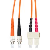 FO Patchcord Duplex SC/FC,62,5/125æm OM1, LS0H, orange, 5m