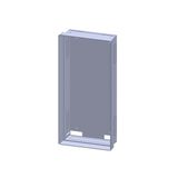 Wall box, 2 unit-wide, 24 Modul heights