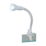 Flexo table lamp clip E14 white