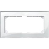 M-PLAN real glass frame, 2-fold without middle bar, brilliant white