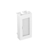 ADP-BF RW0.5 Blind lid 1/2 module with labelling panel 45x22,5mm