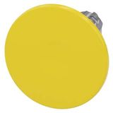 Mushroom pushbutton, 22 mm, round, metal, shiny, yellow, 60 mm,…3SU1050-1CD30-0AA0-Z Y15