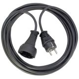 Quality plastic extension cable 2m black H05VV-F 3G1,5