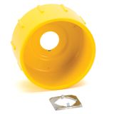 800F PB, 22 mm Accessory, Yellow Round Plastic Guard