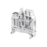 D6/8,ADO,2, TERMINAL BLOCK, FEED THROUGH, SCREW CLAMP, GREY, 8X45X41MM