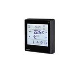 QMX3.P35H-BSC - Room operator unit KNX PL-Link with temperature sensor, Dot matrix backlit display, touchscreen, black