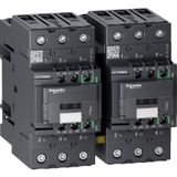 TeSys Deca reversing contactor - 3P - = 440 V - 40 A AC-3 - 24 V DC coil
