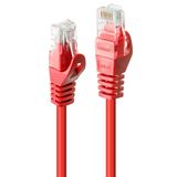 5m Cat.6 U/UTP Network Cable, Red RJ45, M/M, 250MHz, CCA