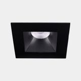 Downlight Play Deco Symmetrical Square Fixed 12W LED warm-white 3000K CRI 90 45.2º Black/Black IP54 1266lm