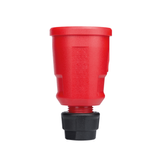 SCHUKO connector, red, Elamid high performance plastic