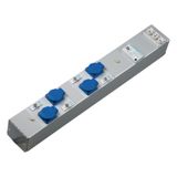 Power strip, KVS, 4 x sockets with protective contact