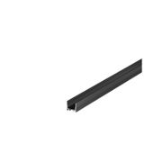 GRAZIA 20 LED Surface profile, standard, grooved, 3m, black