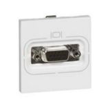 HD15 socket Arteor - screw terminal connection - 2 modules - white