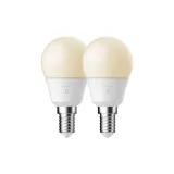Smart E14 | 2-pack | G45 | 2200-6500 Kelvin | 470 Lumen | Light Bulb | White