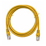 Patchcord RJ45 shielded Cat.6a 10GB, LS0H, yellow,  0.5m