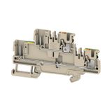 Multi-tier modular terminal, PUSH IN, 2.5 mm², 800 V, 24 A, Number of 