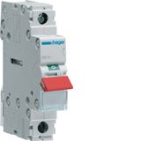1-pole, 125A Modular Switch with Red Toggle