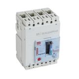 DPX³ 250 circuit breaker with magnetothermal tripping, 4 poles 160A and breaking capacity 100kA