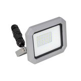 20W LED Floodlight "Slim" with 2m H05RN-F 3G1.0 Cable and 2P+E plug