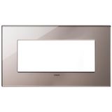 Plate 5M BS mirror glass shiny bronze