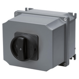 ROTARY CONTROL SWITCH - SURFACE MOUNTING - COMMAND - ATEX - ALLUMINIM BOX - BLACK KNOB - 3P 100A - IP65