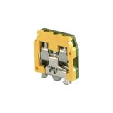 DR 4/6 P,EX, SCREW CLAMP TERMINAL BLOCK, MINIBLOCKS, 6X28X25.5MM, DIN RAIL MOUNT