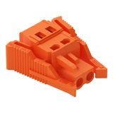 1-conductor female connector CAGE CLAMP® 2.5 mm² orange