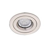 iCage Mini GU10 Die-Cast Fire Rated Downlight Satin Chrome
