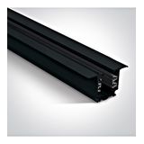 3PH-recessed track square 3m, black