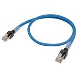 Ethernet patch cable, F/UTP, Cat.6A, LSZH (Blue), 0.5 m