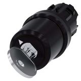 Key-operated switch BKS, 22 mm, round, plastic, Lock number E1...3SU1000-5QF11-0AA0-Z Y10