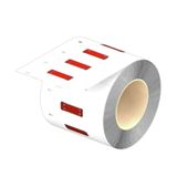 Cable coding system, 12 mm, Anodized aluminium, red