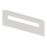 Slotted front plate 2G4K plastic, 21MW