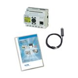 EC4P starter kit, consisting of EC4P-221-MTXD1, programming cable, software